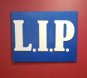 LIP Sign on Wall
